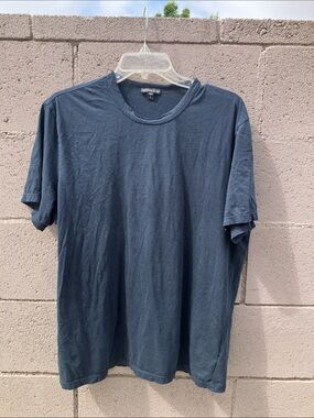 James Perse Short Sleeve Crew Tee in Navy Blue